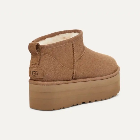 UGG Women’s Classic Ultra Mini Platform in Chestnut - Picture 6 of 13